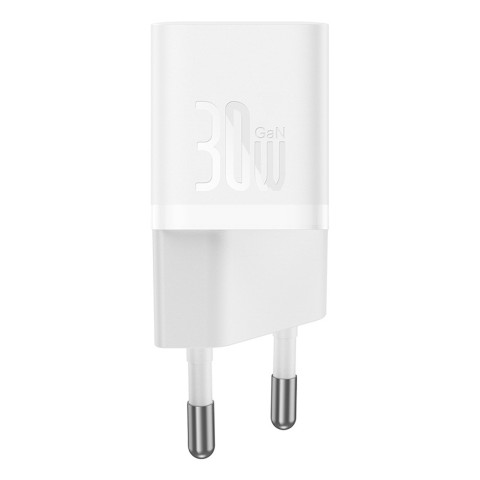 
USB-C GaN5 30W sieninis įkroviklis su 100W 1m USB-C laidu – baltas
