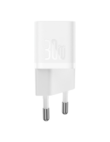 
USB-C GaN5 30W sieninis įkroviklis su 100W 1m USB-C laidu – baltas
