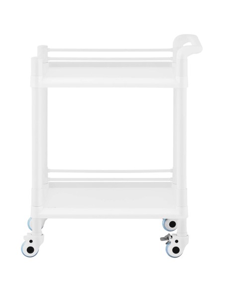 Kosmetinių procedūrų laboratorinis vežimėlis su 2 lentynomis 71 x 45 x 91 cm 20 kg Kosmetinių procedūrų laboratorinis vežimėlis su 2 lentynomis 71 x 45 x 91 cm 20 kg
