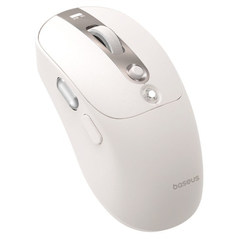 
Belaidė pelė su įkraunamo akumuliatoriaus indikatoriumi, 4000DPI, 800mAh, 2.4GHz, BT – balta
