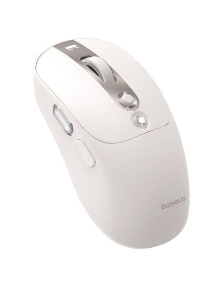 
Belaidė pelė su įkraunamo akumuliatoriaus indikatoriumi, 4000DPI, 800mAh, 2.4GHz, BT – balta
