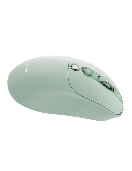 
Belaidė pelė su įkraunamo akumuliatoriaus indikatoriumi, 4000DPI, 800mAh, 2.4GHz, BT – žalia
