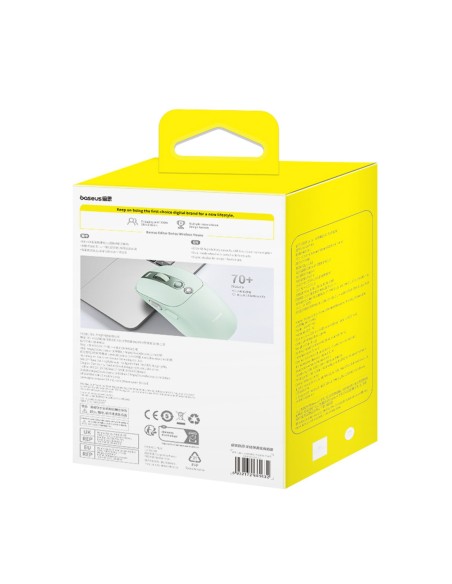
Belaidė pelė su įkraunamo akumuliatoriaus indikatoriumi, 4000DPI, 800mAh, 2.4GHz, BT – žalia

