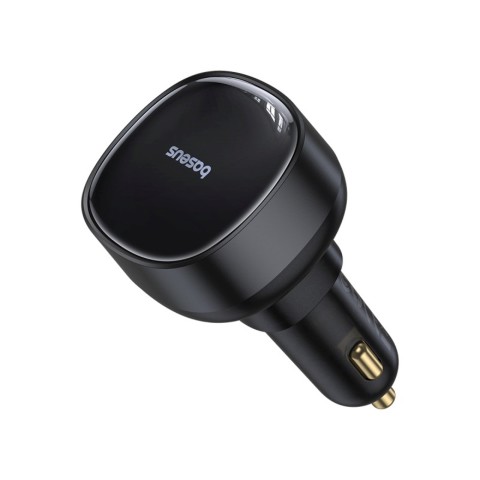 
USB-A automobilinis įkroviklis su ištraukiamu „iPhone Lightning“ laidu, 55 W – juodas
