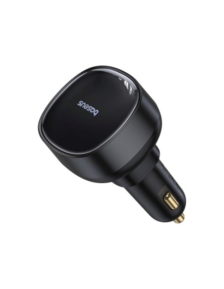 
USB-A automobilinis įkroviklis su ištraukiamu „iPhone Lightning“ laidu, 55 W – juodas
