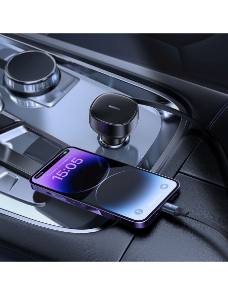 
USB-A automobilinis įkroviklis su ištraukiamu „iPhone Lightning“ laidu, 55 W – juodas
