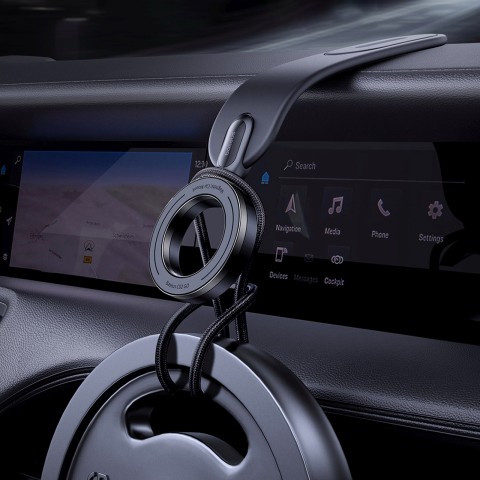 
„MagSafe“ magnetinis automobilio išmaniojo telefono laikiklis prietaisų skydeliui – juodas

