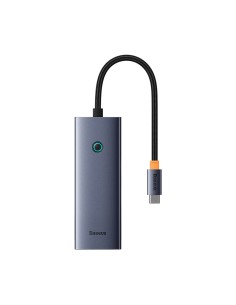 
ŠAKOTĖLIS 5 viename skirstytuvas USB-C į HDMI USB-A USB-C PD 4K - pilkas
