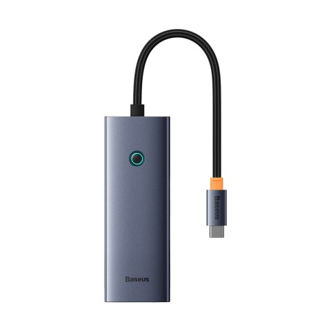 
ŠAKOTĖLIS 5 viename skirstytuvas USB-C į HDMI USB-A USB-C PD 4K - pilkas

