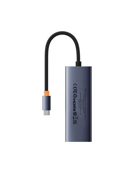 
ŠAKOTĖLIS 5 viename skirstytuvas USB-C į HDMI USB-A USB-C PD 4K - pilkas

