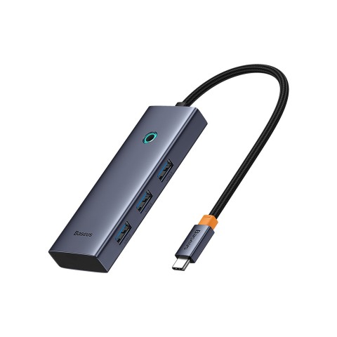 
ŠAKOTĖLIS 5 viename skirstytuvas USB-C į HDMI USB-A USB-C PD 4K - pilkas
