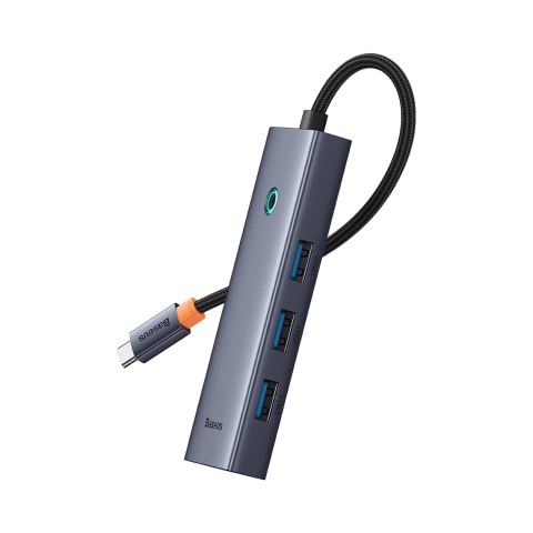 
ŠAKOTĖLIS 5 viename skirstytuvas USB-C į HDMI USB-A USB-C PD 4K - pilkas
