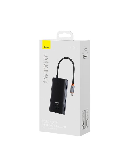 
USB-C į 4x USB-A šakotuvo skirstytuvas – pilkas
