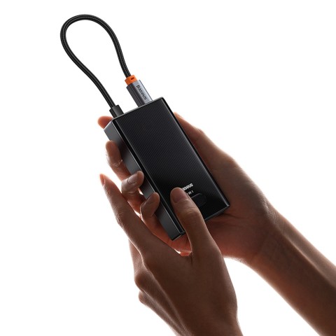 
USB-C į 4x USB-A šakotuvo skirstytuvas – pilkas

