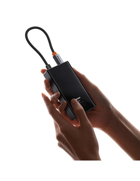 
USB-C į 4x USB-A šakotuvo skirstytuvas – pilkas
