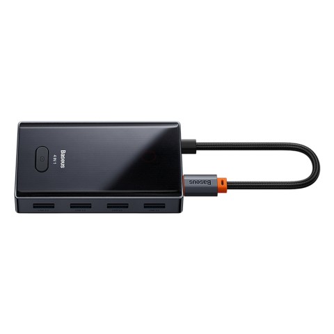 
USB-C į 4x USB-A šakotuvo skirstytuvas – pilkas
