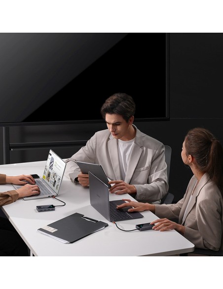 
USB-C į 4x USB-A šakotuvo skirstytuvas – pilkas
