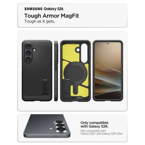 
„Samsung Galaxy S26 Tough Armor MagSafe“ dėklas – juodas
