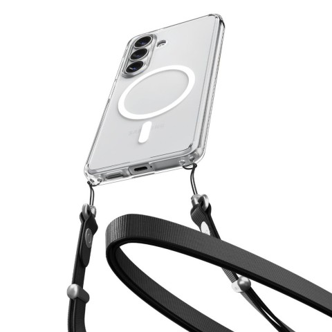 
„Samsung Galaxy S26 Ultra Hybrid MagSafe“ dėklas – skaidrus ir baltas
