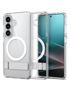 
„Samsung Galaxy S26 Ultra Hybrid S MagSafe“ dėklas – skaidrus ir baltas

