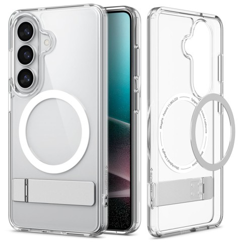 
„Samsung Galaxy S26 Ultra Hybrid S MagSafe“ dėklas – skaidrus ir baltas
