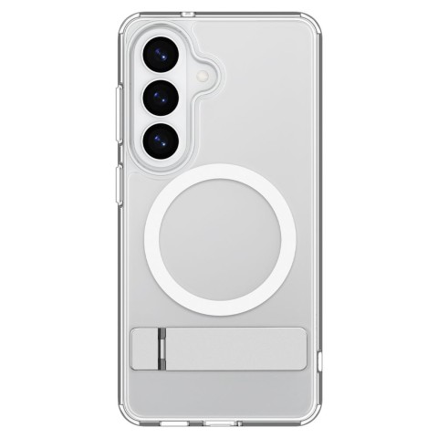 
„Samsung Galaxy S26 Ultra Hybrid S MagSafe“ dėklas – skaidrus ir baltas
