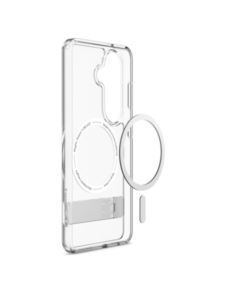 
„Samsung Galaxy S26 Ultra Hybrid S MagSafe“ dėklas – skaidrus ir baltas
