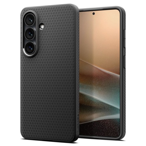 
„Samsung Galaxy S26+ Liquid Air“ dėklas – matinės juodos spalvos
