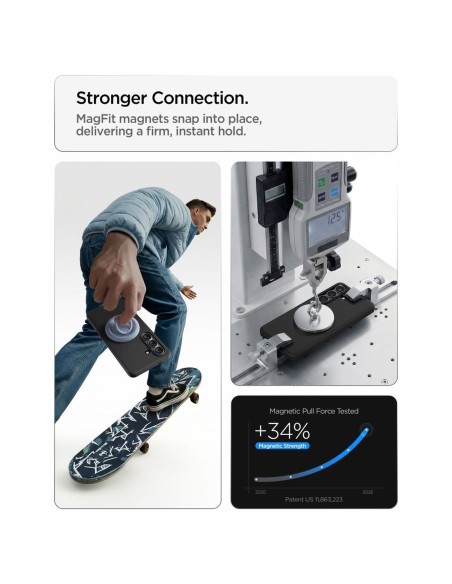 
„Samsung Galaxy S26+“ „Liquid Air MagSafe“ dėklas – matinės juodos spalvos
