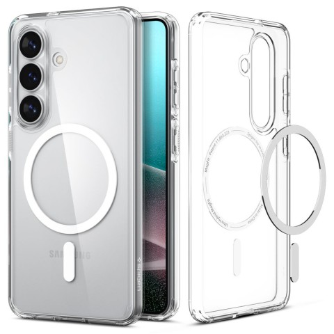 
„Samsung Galaxy S26+ Ultra Hybrid MagSafe“ dėklas – skaidrus ir baltas
