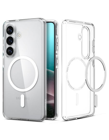 
„Samsung Galaxy S26+ Ultra Hybrid MagSafe“ dėklas – skaidrus ir baltas
