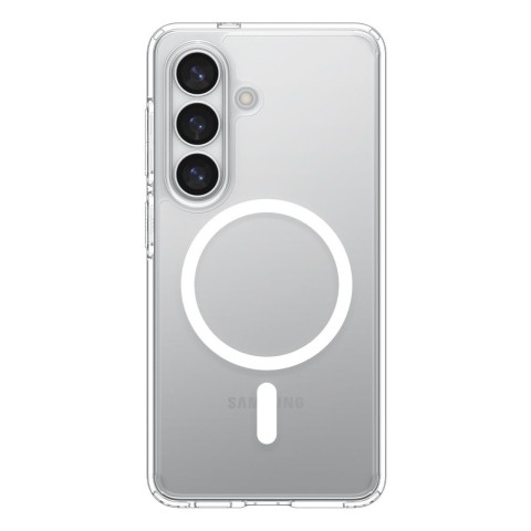 
„Samsung Galaxy S26+ Ultra Hybrid MagSafe“ dėklas – skaidrus ir baltas
