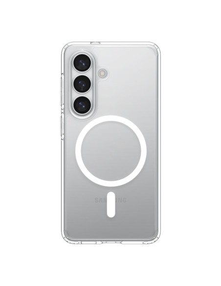 
„Samsung Galaxy S26+ Ultra Hybrid MagSafe“ dėklas – skaidrus ir baltas
