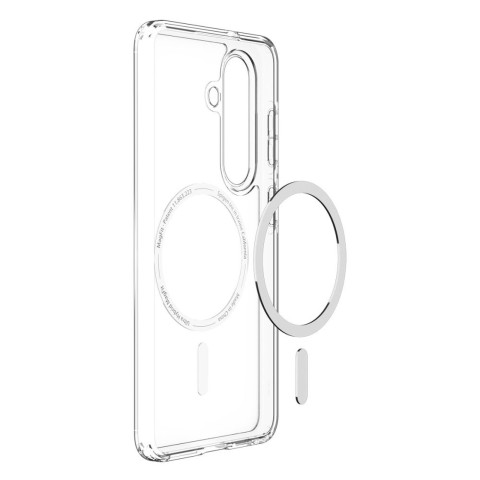 
„Samsung Galaxy S26+ Ultra Hybrid MagSafe“ dėklas – skaidrus ir baltas
