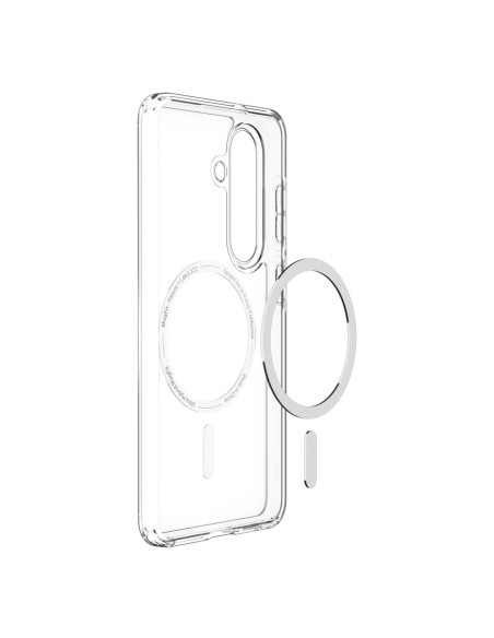 
„Samsung Galaxy S26+ Ultra Hybrid MagSafe“ dėklas – skaidrus ir baltas
