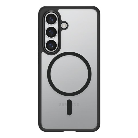 
„Samsung Galaxy S26+ Ultra Hybrid MagSafe“ dėklas – permatomas juodas
