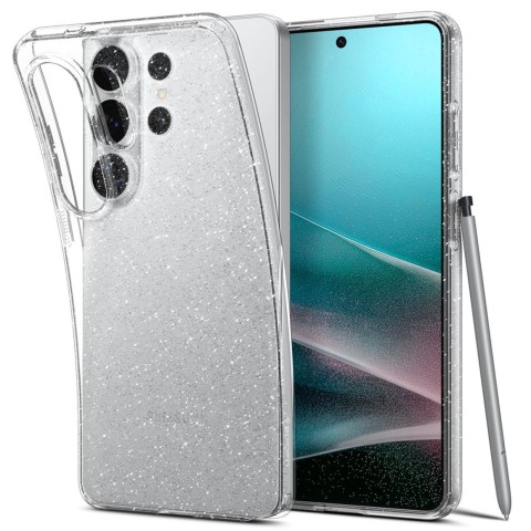 
„Samsung Galaxy S26 Ultra“ skystųjų kristalų blizgučių dėklas – blizgus ir skaidrus
