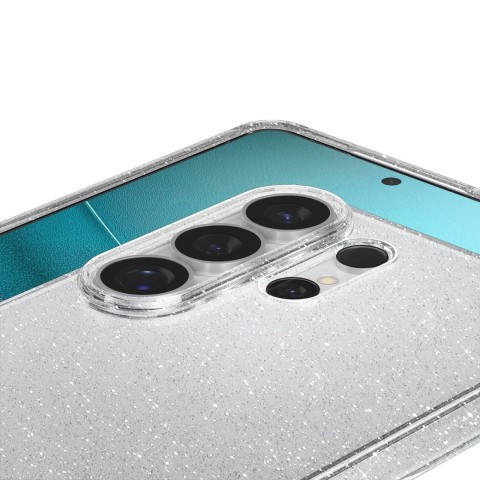 
„Samsung Galaxy S26 Ultra“ skystųjų kristalų blizgučių dėklas – blizgus ir skaidrus
