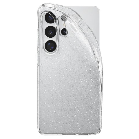 
„Samsung Galaxy S26 Ultra“ skystųjų kristalų blizgučių dėklas – blizgus ir skaidrus
