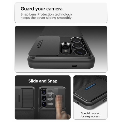 
„Samsung Galaxy S26 Ultra Optic Armor“ dėklas – juodas

