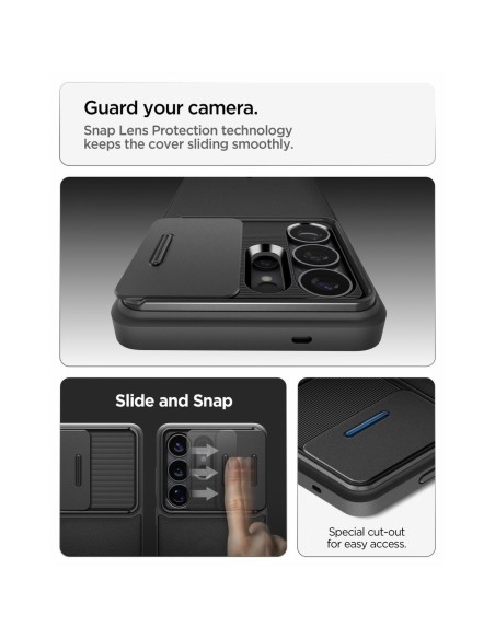
„Samsung Galaxy S26 Ultra Optic Armor“ dėklas – juodas
