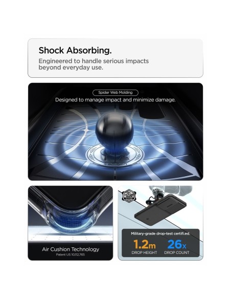 
„Samsung Galaxy S26 Ultra Optic Armor“ dėklas – juodas
