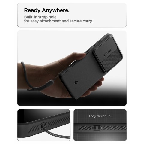 
„Samsung Galaxy S26 Ultra Optic Armor“ dėklas – juodas
