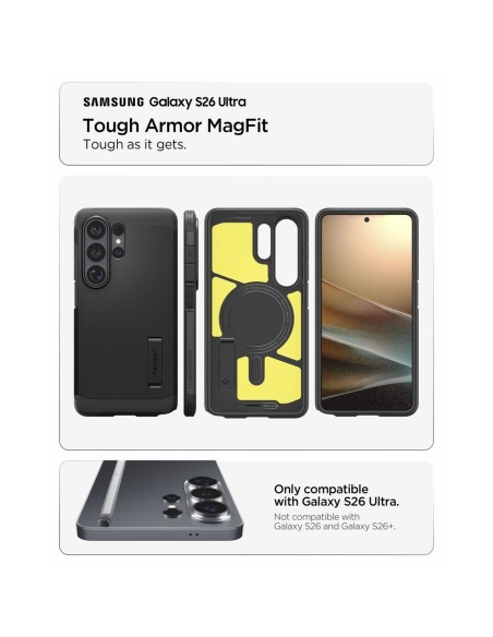 
„Samsung Galaxy S26 Ultra Tough Armor MagSafe“ dėklas – juodas
