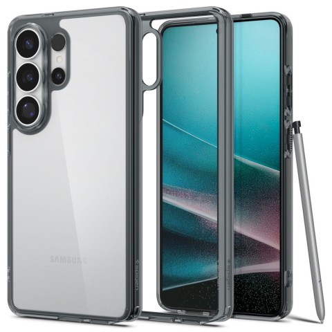 
„Samsung Galaxy S26 Ultra Ultra Hybrid“ dėklas – skaidrus juodas

