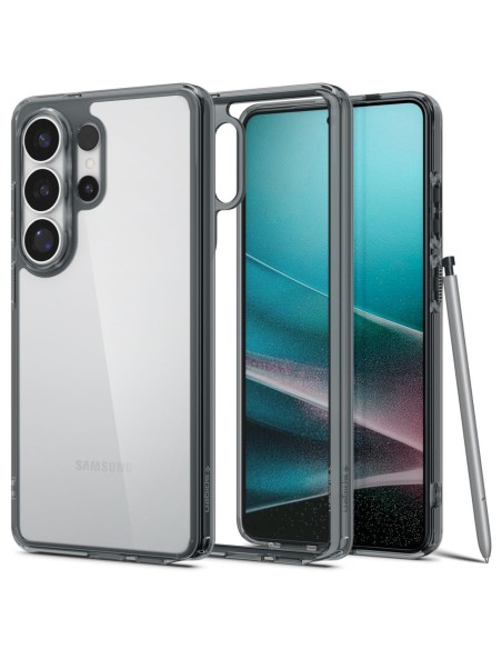 
„Samsung Galaxy S26 Ultra Ultra Hybrid“ dėklas – skaidrus juodas
