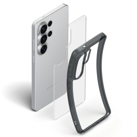 
„Samsung Galaxy S26 Ultra Ultra Hybrid“ dėklas – skaidrus juodas
