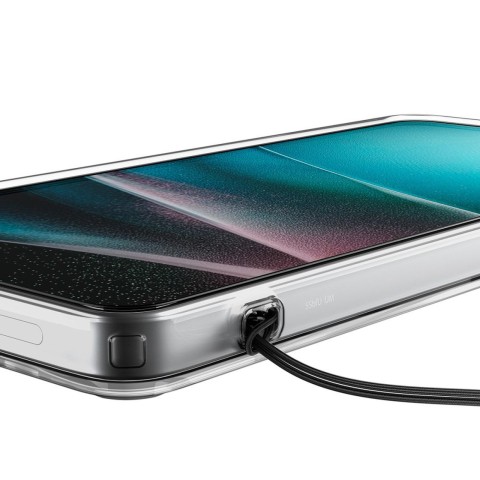 
„Samsung Galaxy S26 Ultra Ultra Hybrid MagSafe“ dėklas – skaidrus ir baltas

