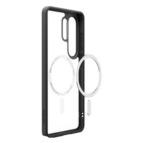 
„Samsung Galaxy S26 Ultra Ultra Hybrid MagSafe“ dėklas – permatomas juodas

