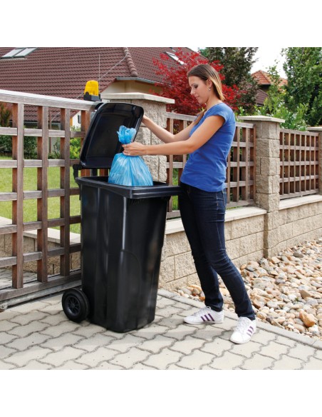 Atliekų ir šiukšlių konteineris SERTIFIKATAI Europlast Austria - mėlyna 120L Atliekų ir šiukšlių konteineris SERTIFIKATAI Europlast Austria - mėlyna 120L